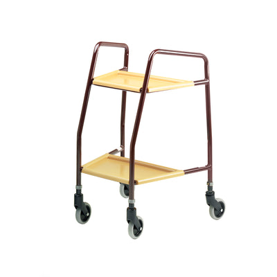 Roma Medical Adjustable Height Trolley with Plastic Trays  image 1