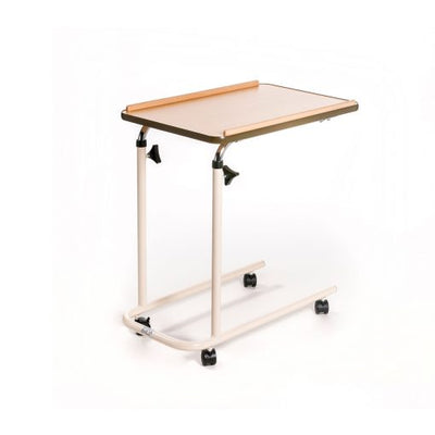 Roma Medical Overbed Table with Open Base and Castors image 1